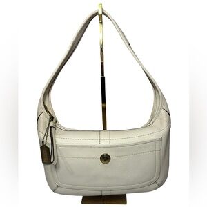 Coach Y2K Ergo Hobo Shoulder Bag in Ivory Pebbled Leather 2007 - EUC